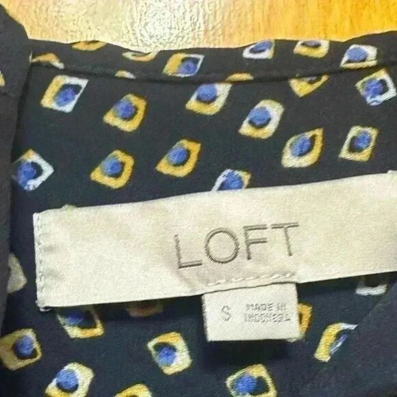 Bundle of Two Silky Blouse LOFT Rachel Zoe  Womens Blouse S Floral Boho Floral - Picture 8 of 11